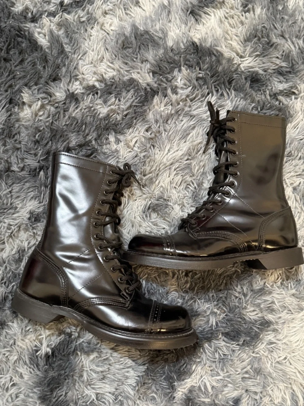 Double H Combat Boots Black 8.5 Men